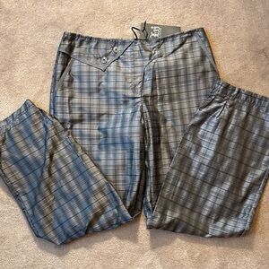 Elegant Plaid Balloon Pants